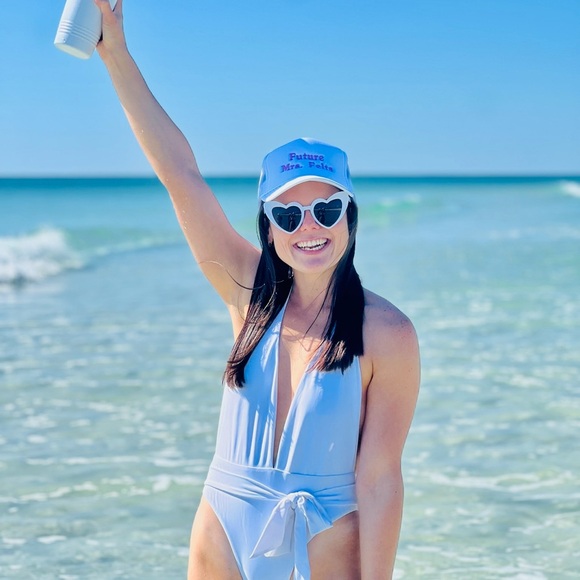 Other - Revolve White Halter Swimsuit